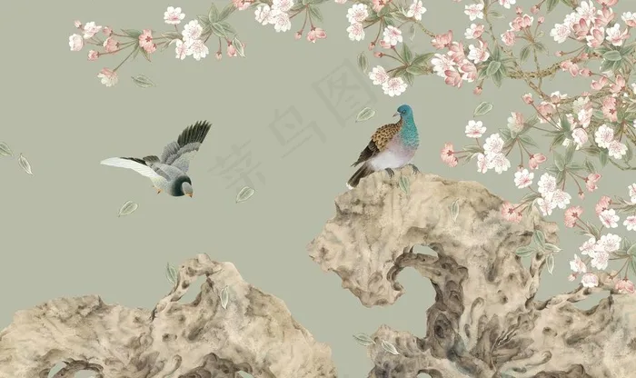 花鸟图片(9071X5669(DPI:72))psd模版下载