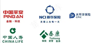 中国平安 新华保险 太平洋保险图片