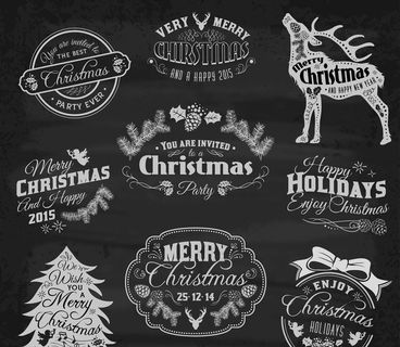 复古圣诞刻字图片