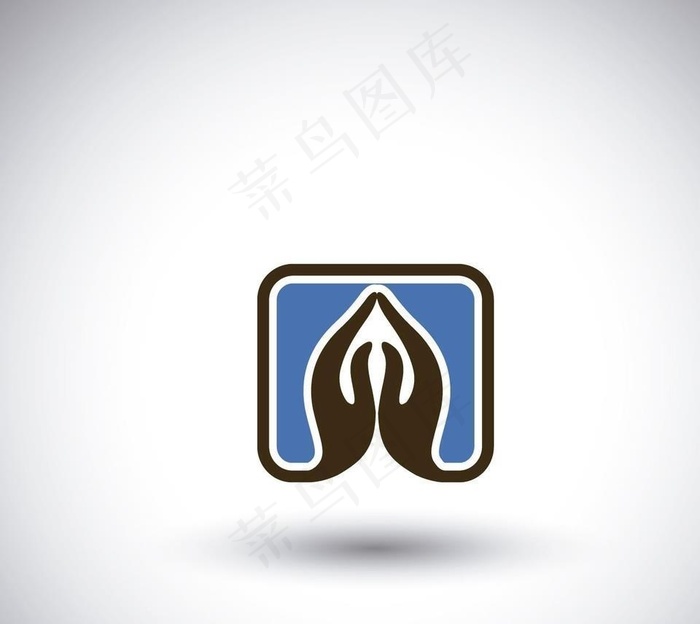 祈祷手标志图片