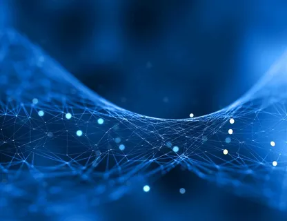 蓝色背景科技线条图片