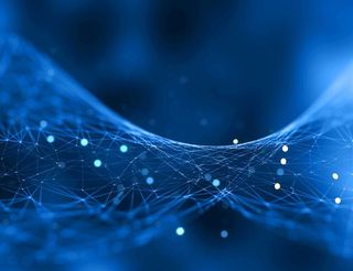 蓝色背景科技线条图片