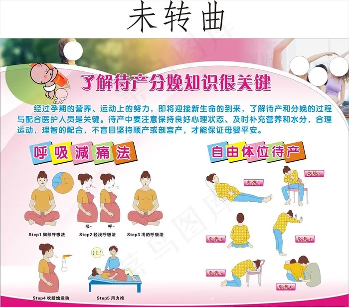 分娩图片cdr矢量模版下载