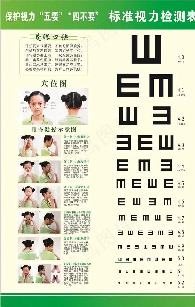 视力表图片cdr矢量模版下载