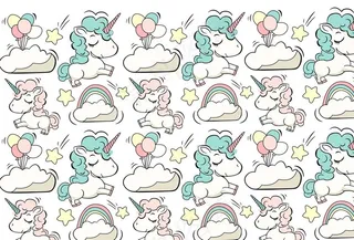 独角兽白云组合图片