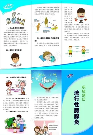 积极预防流行性腮腺炎图片