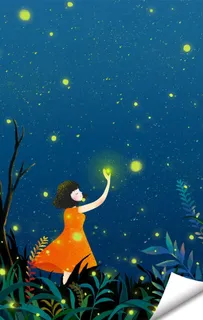 萤火虫夏天图片