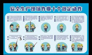 安全生产现场十个规定动作图片