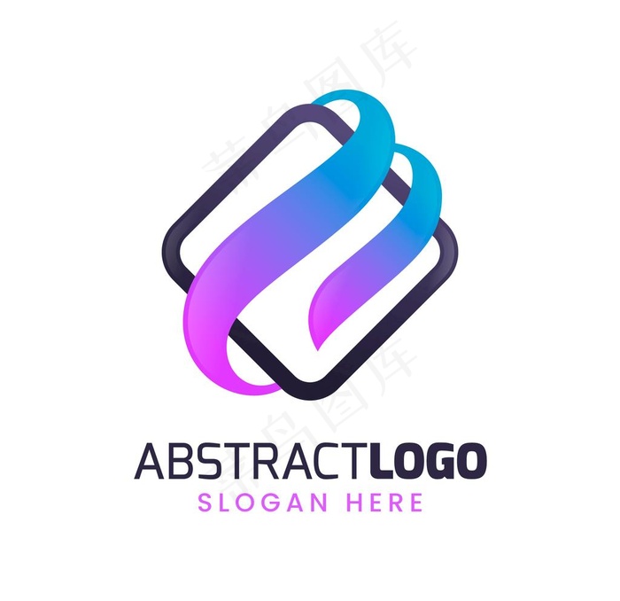 商务简约抽象几何logo设计图片