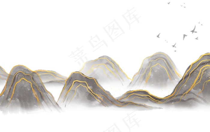 水墨山水图片(3174X2100(DPI:300))psd模版下载