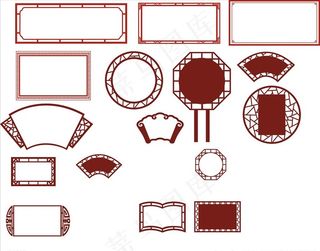 异性雕刻铁艺展板图片