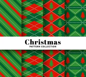 圣诞节图案无缝背景图片