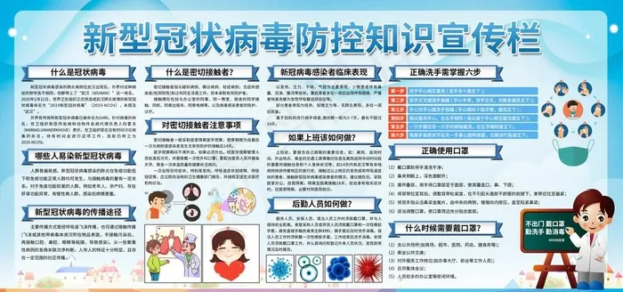 疫情防控公益宣传展板素材图片(2953X1476(DPI:150))psd模版下载