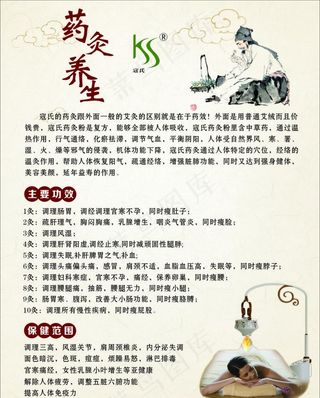 药灸养生图片