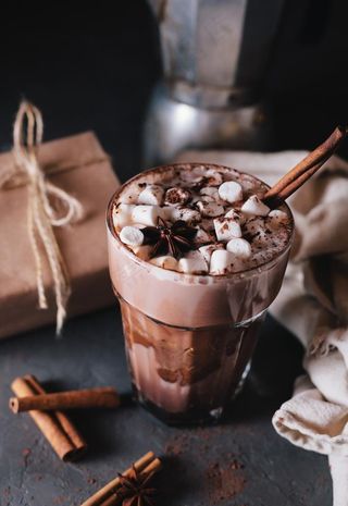 棉花糖热可可图片