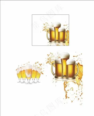 啤酒  烧烤啤酒节 透明底图片