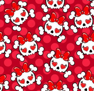骷髅爱心图片