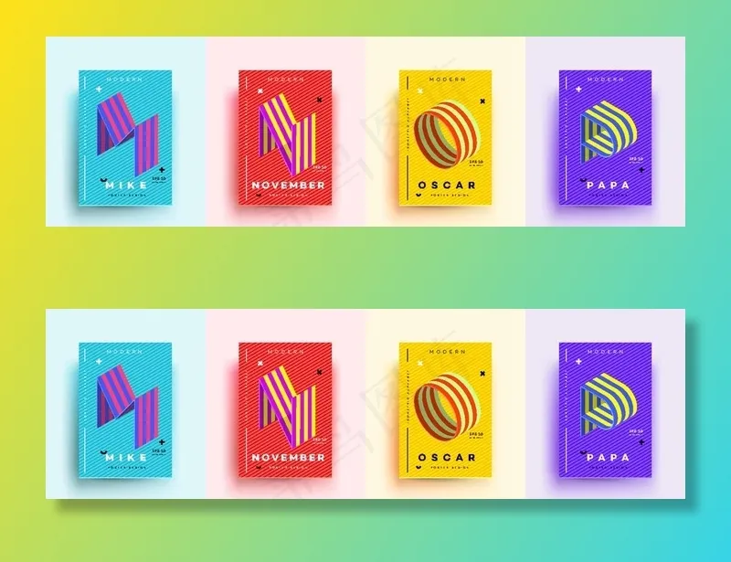 孟菲斯图片ai矢量模版下载