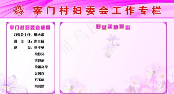 妇联工作宣传栏图片