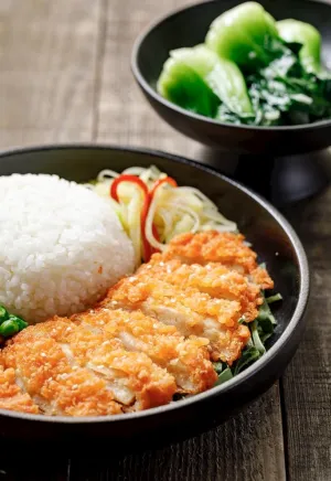 鸡排饭图片