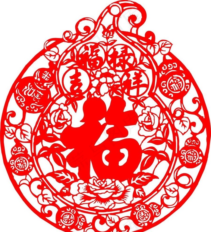 福字窗花图片