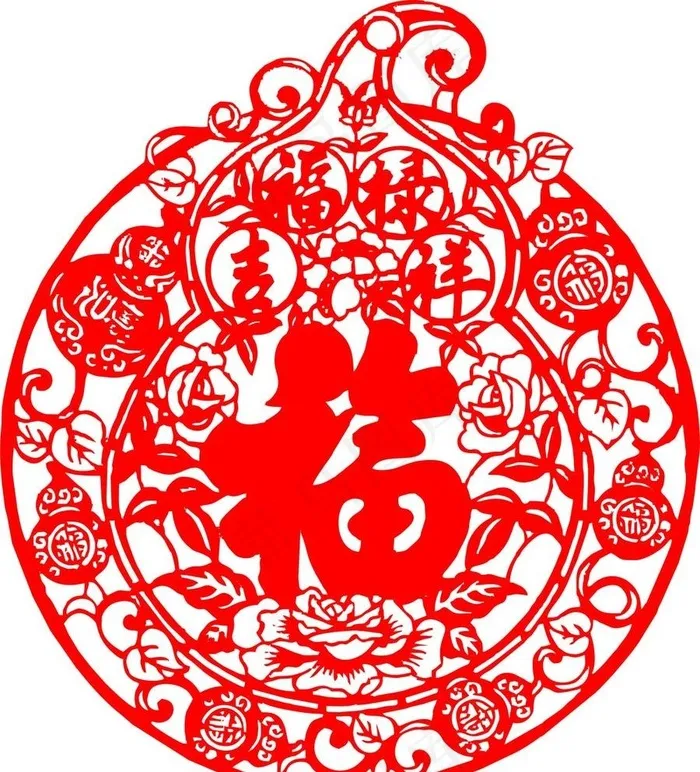 福字窗花图片