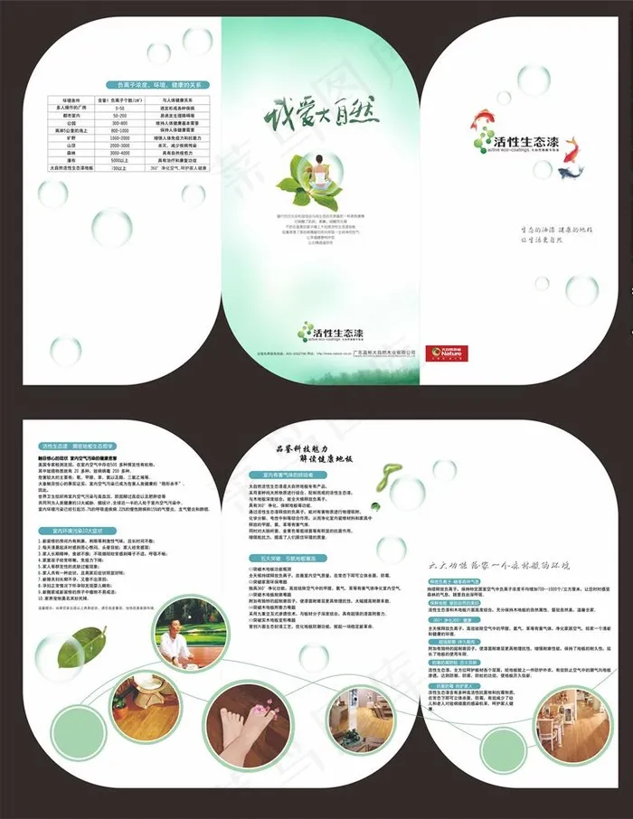 折页模板图片cdr矢量模版下载