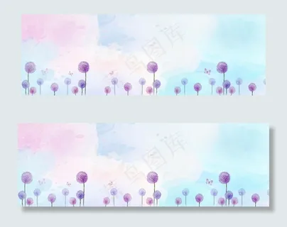 蒲公英创意背景图片