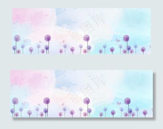 蒲公英创意背景图片