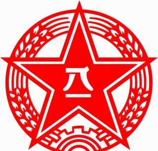 八一军徽矢量格式图片