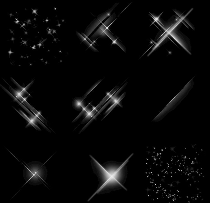 星光 星星  光晕图片