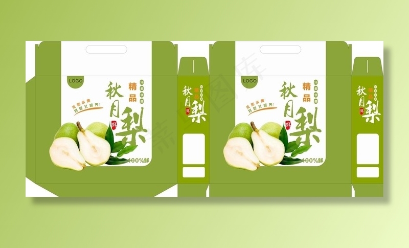梨包装盒图片cdr矢量模版下载