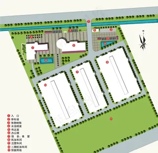 厂房彩平图图片