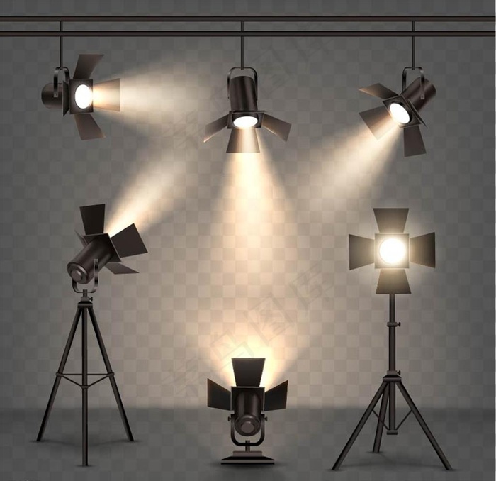 矢量灯光素材图片