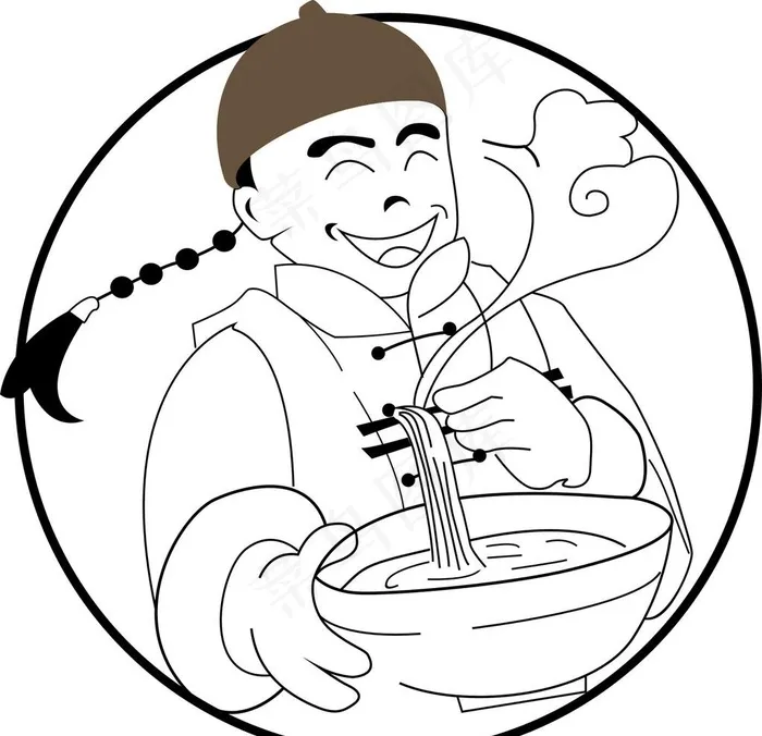 面食logo图片cdr矢量模版下载