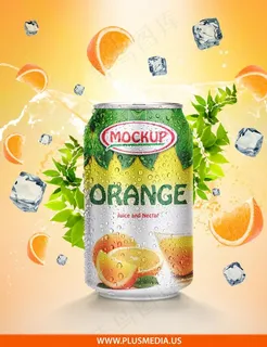 易拉罐包装效果样机图片