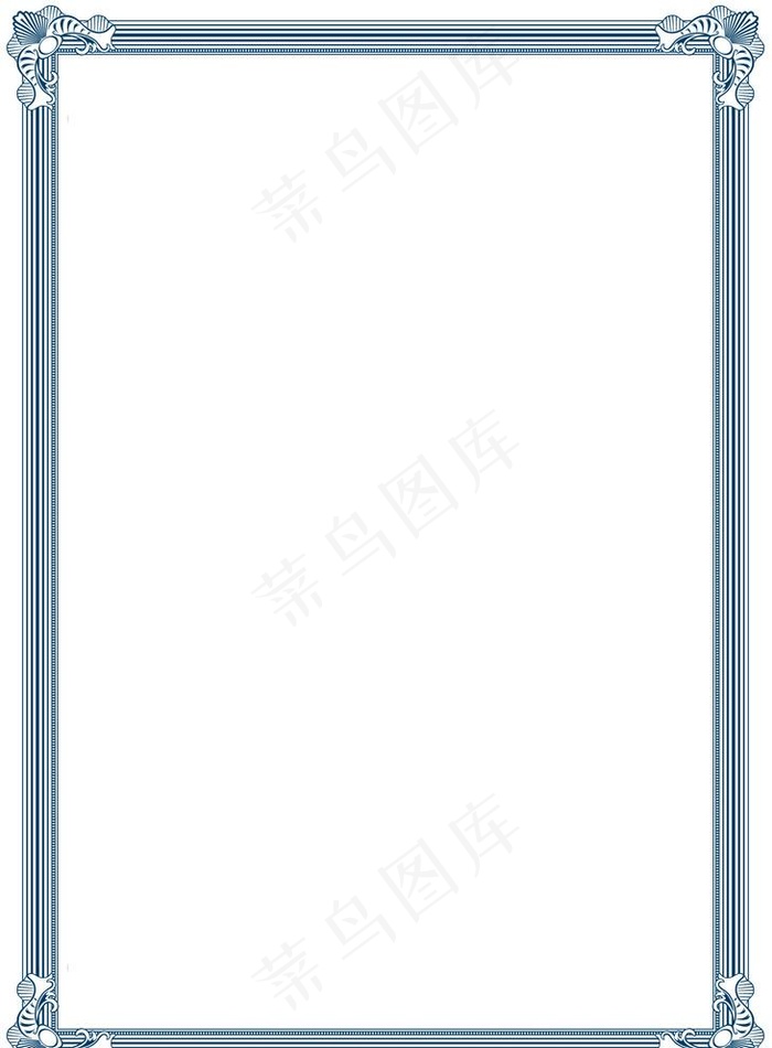 花纹边框图片psd模版下载