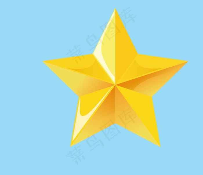 五角星图片psd模版下载