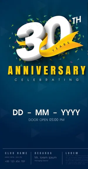 3D周年数字图片