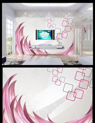 立体抽象装饰画图片