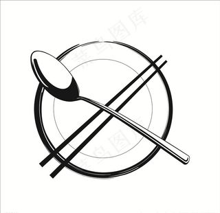 矢量餐具图片