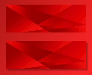 多边形红色背景图片