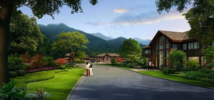 风景区别墅效果图图片 风景区别墅效果图图片