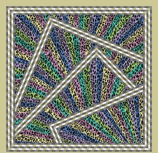 印染花样围巾设计图片