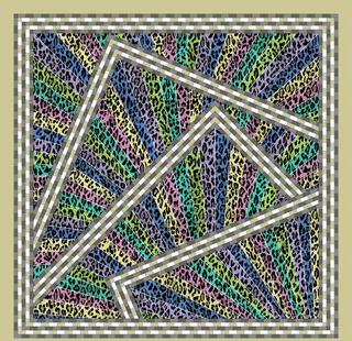 印染花样围巾设计图片