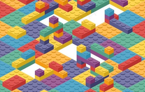 乐高积木背景图片