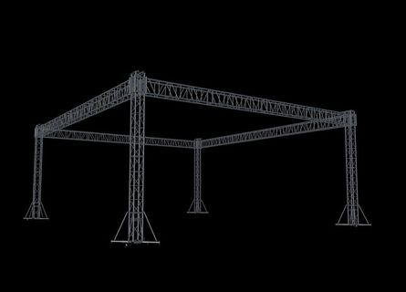 C4D 桁架 工程架 会展架图片