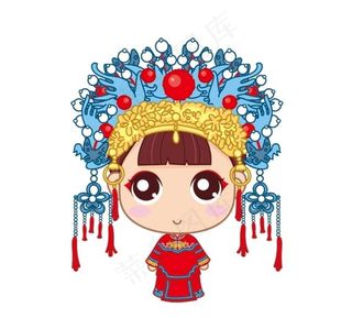 京剧人物设计 川剧 戏子 花旦图片