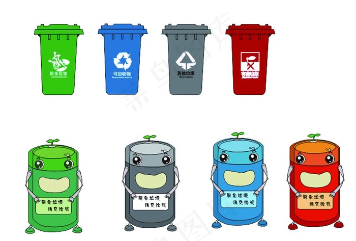 垃圾桶图片