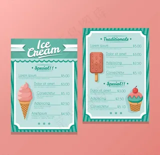 甜品店菜单图片